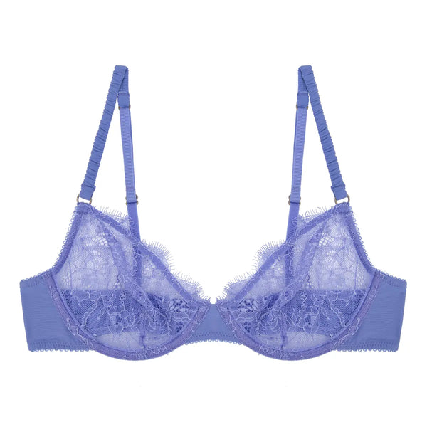 Light blue cute delicate lacework bra on transparent background PNG -  Similar PNG