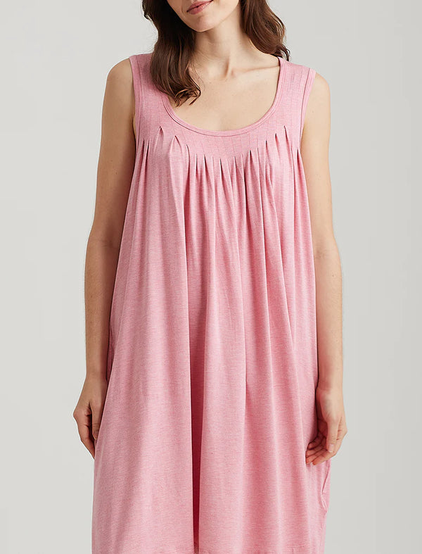Papinelle - Kate Modal Soft Pleat Front Nightie | Wild Rose