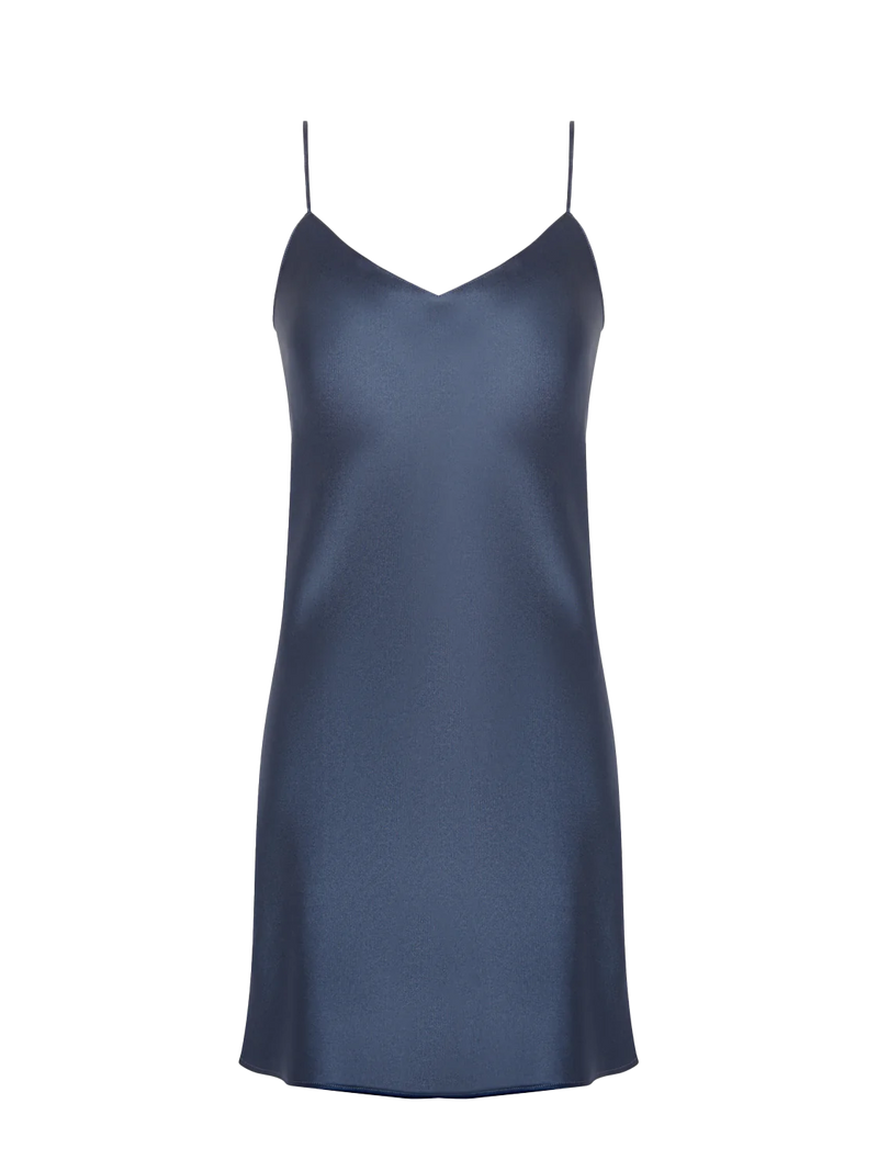 Simone Perele - Dream Silk Chemise|Cinder Blue