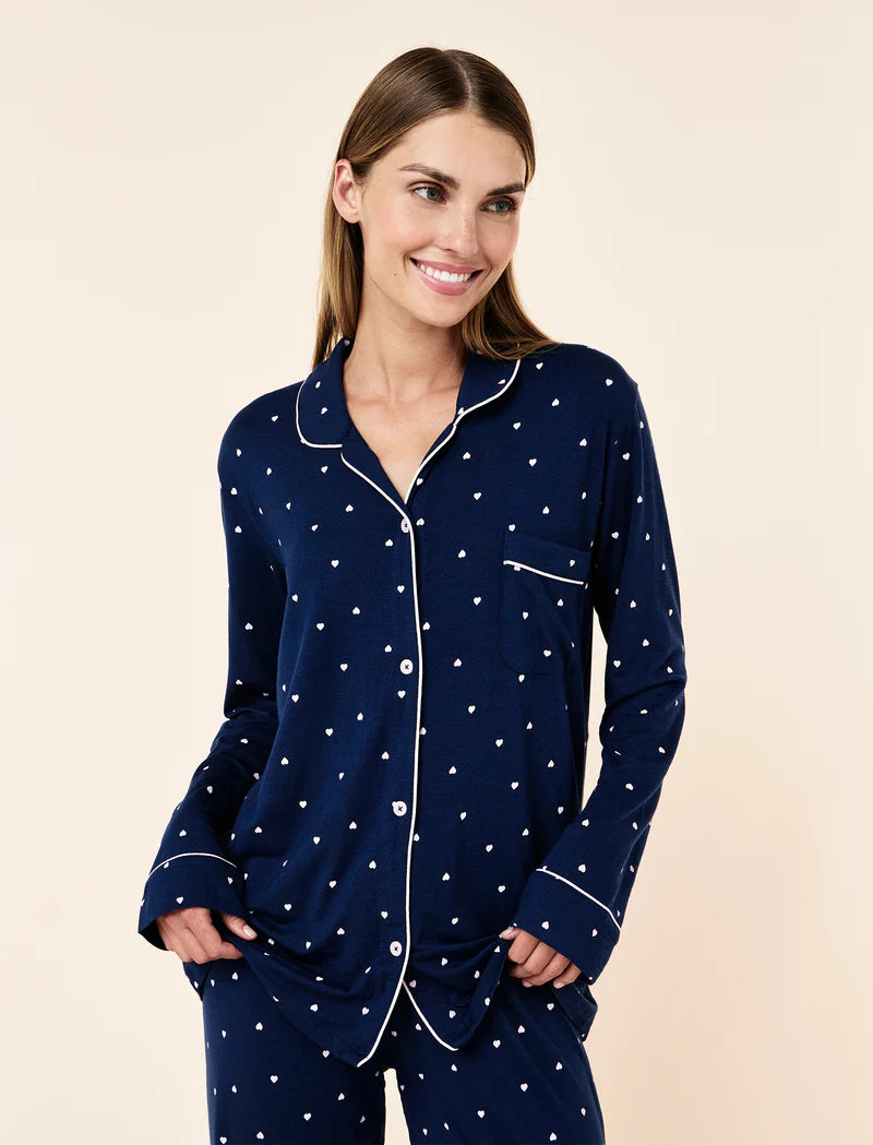 Papinelle - Katie Modal Soft Full Length PJ | Pageant Blue Hearts ...