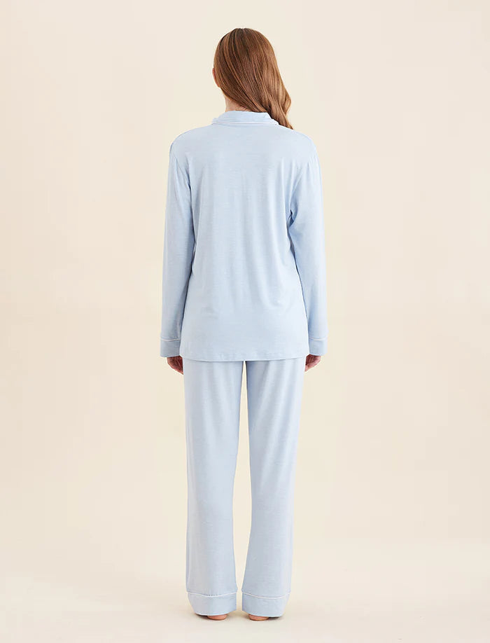Papinelle - Kate Model Soft Full Length PJ Set | Winter Blue