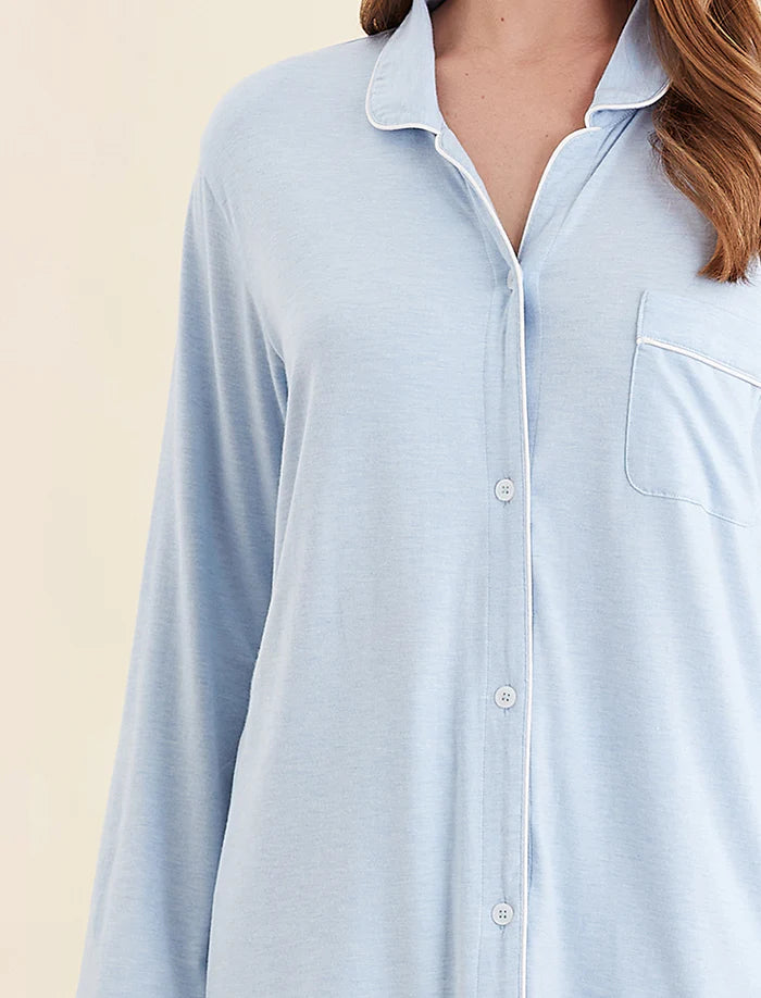 Papinelle - Kate Model Soft Full Length PJ Set | Winter Blue