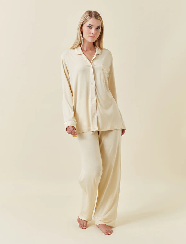 Papinelle - Kate Modal Soft Full Length PJ Set | Lemon Cream