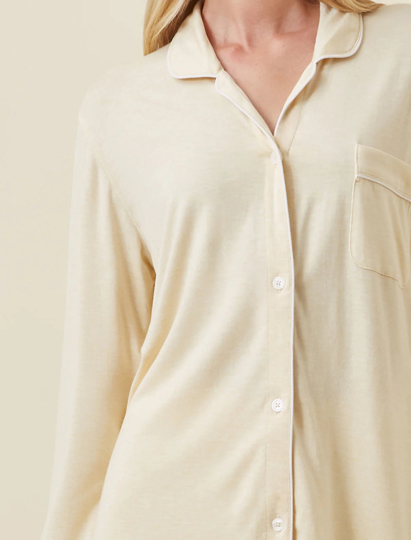 Papinelle - Kate Modal Soft Full Length PJ Set | Lemon Cream