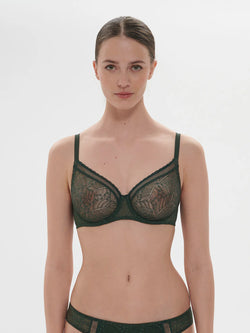Simone Perele - Comete Plunging Moulded Underwire Bra | Icon Green