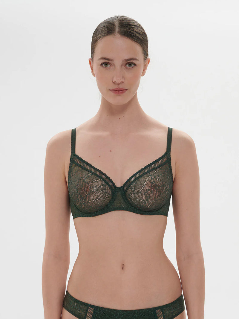 Simone Perele - Comete Plunging Moulded Underwire Bra | Icon Green