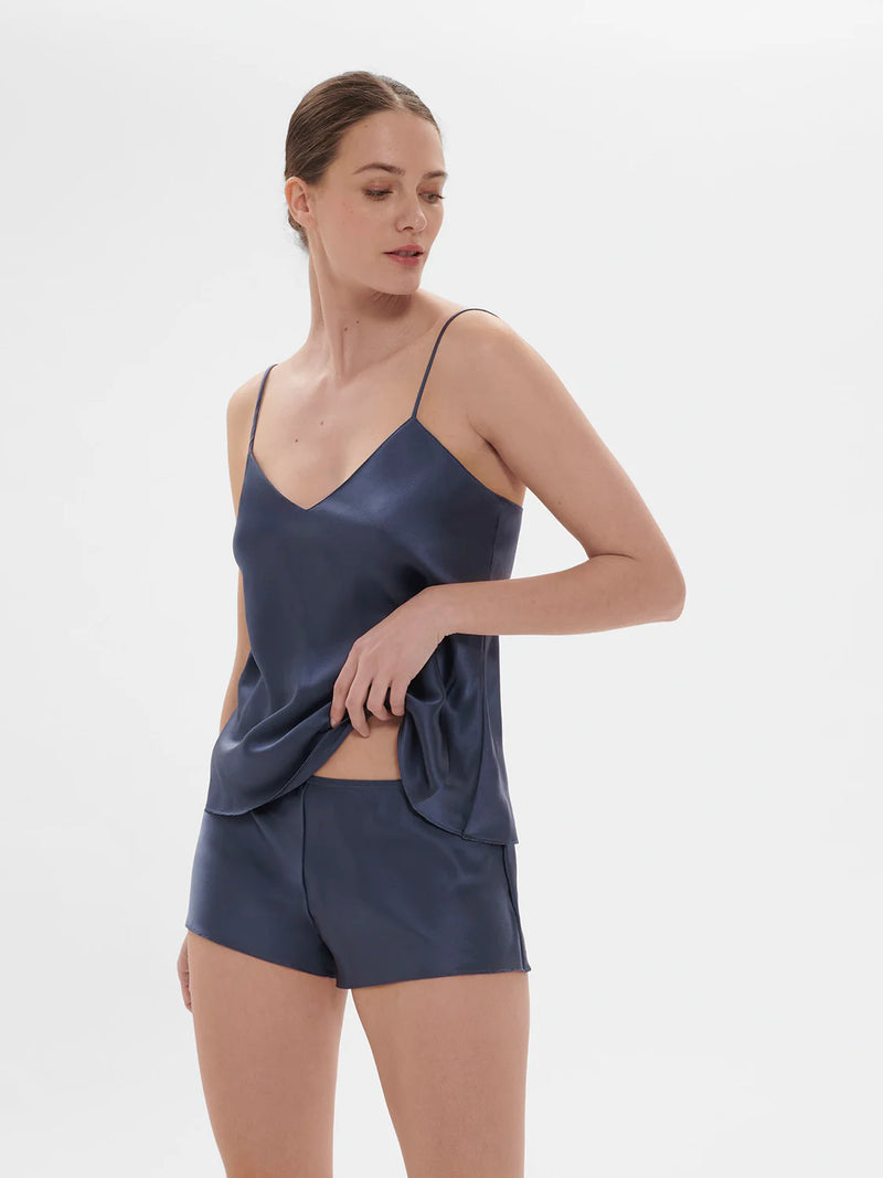 Simone Perele - Dream Silk Night Short | Cinder Blue