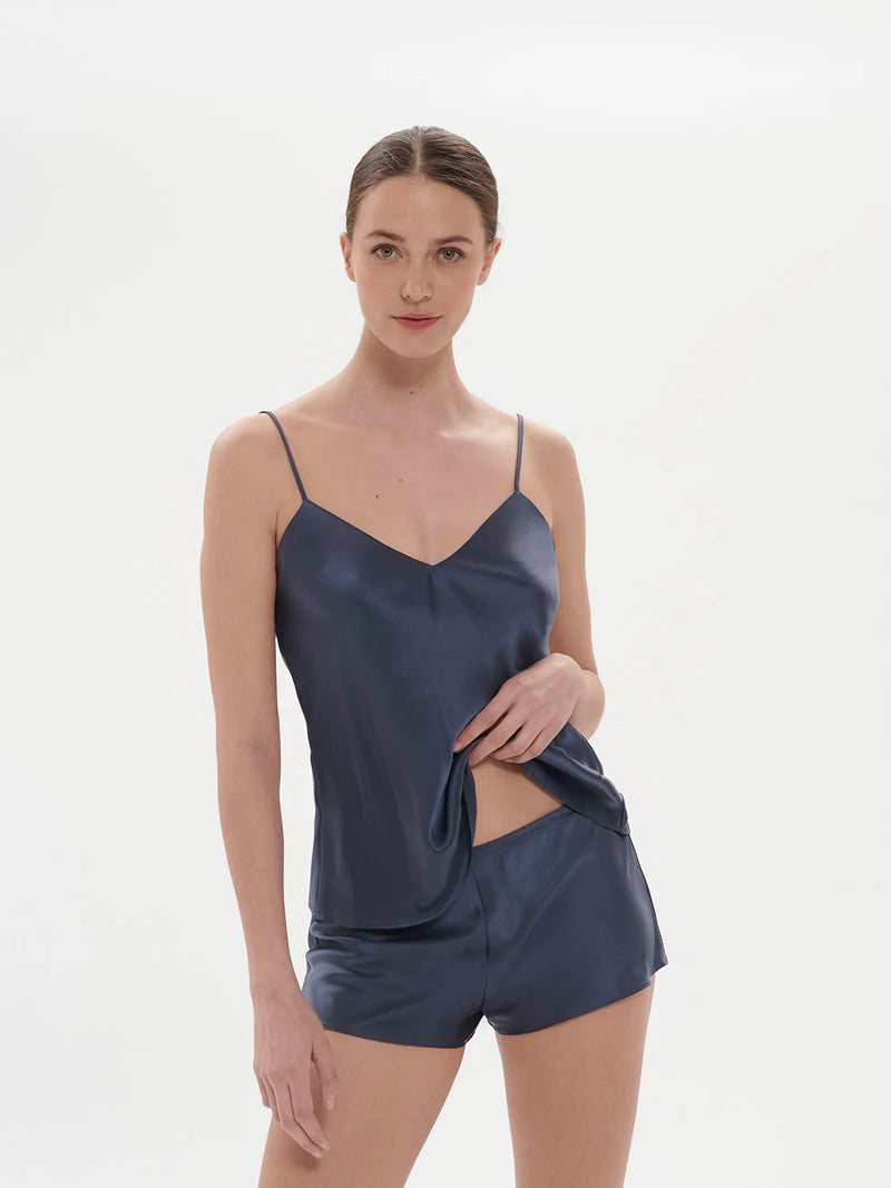 Simone Perele - Dream Silk Night Short | Cinder Blue