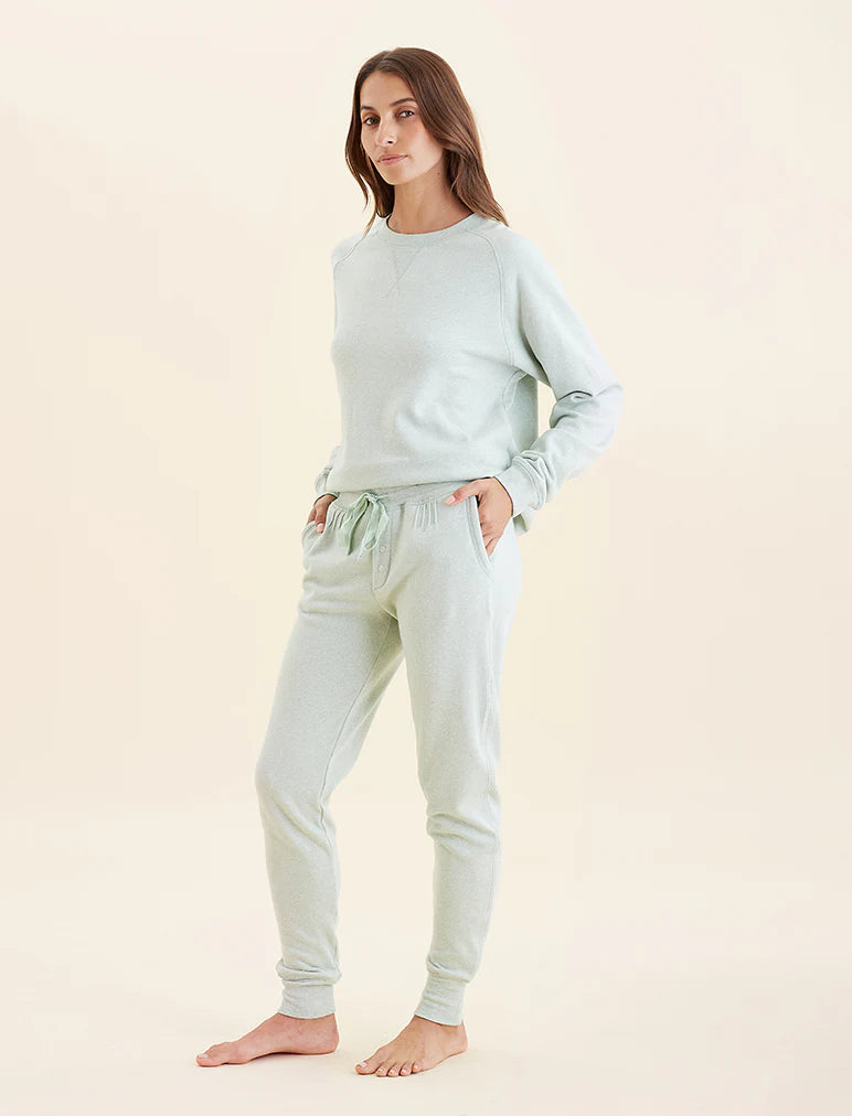 Papinelle - So Soft Fleecy Loungepant - Light Moss