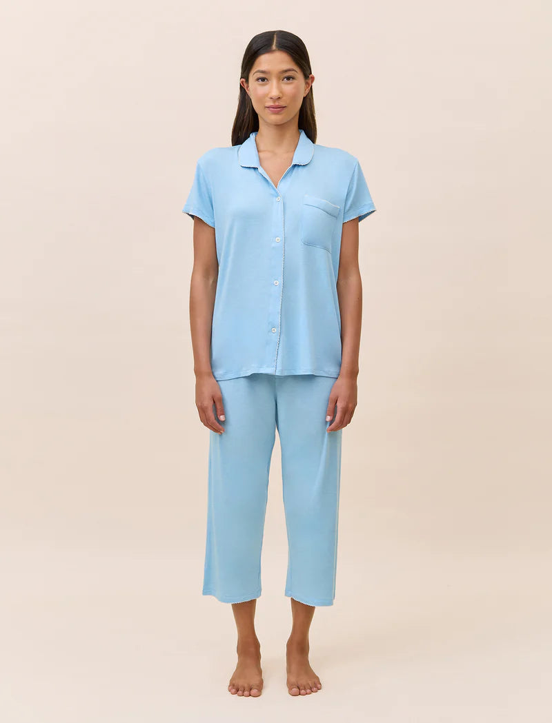 Papinelle - Kate Modal Soft Crop PJ | Blue Bell
