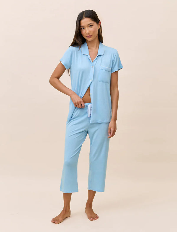 Papinelle - Kate Modal Soft Crop PJ | Blue Bell