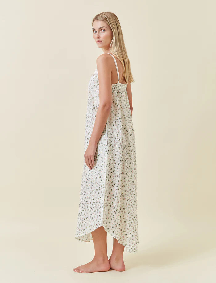 Papinelle - Swiss Dot Lace Front Maxi Nightie