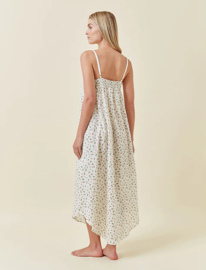 Papinelle - Swiss Dot Lace Front Maxi Nightie