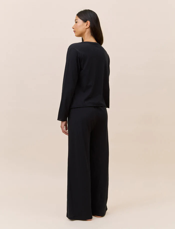 Papinelle - Jada Organic Wide Leg Pant | Black