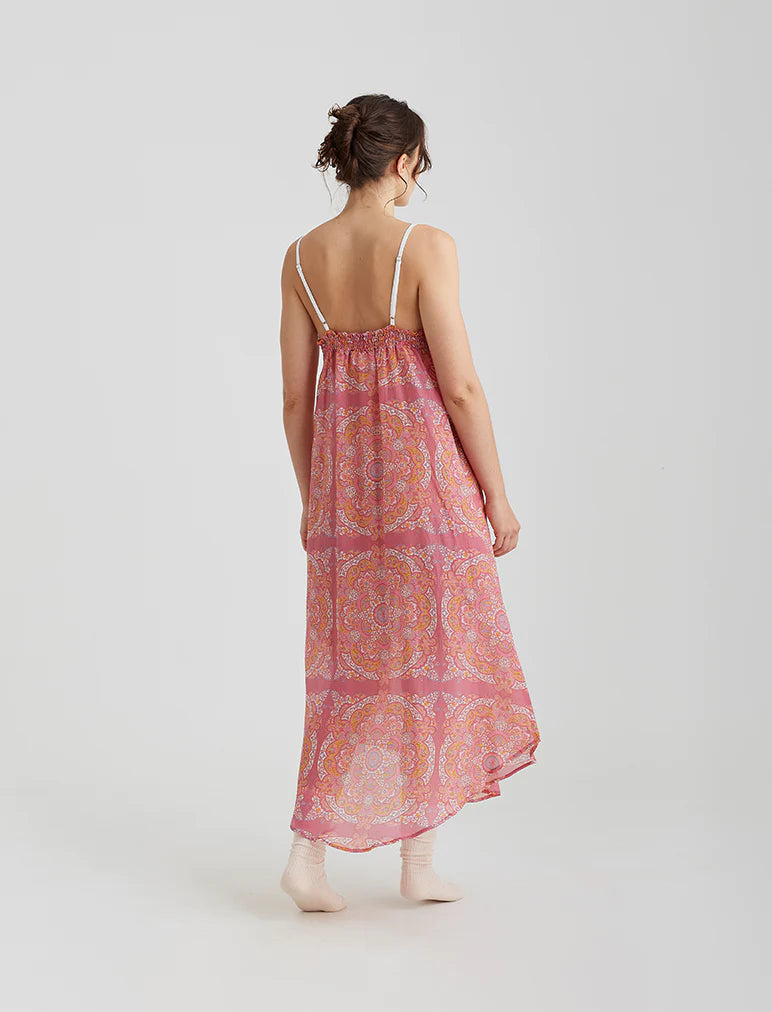 Papinelle - Ines Lace Front Maxi Nightie | French Rose
