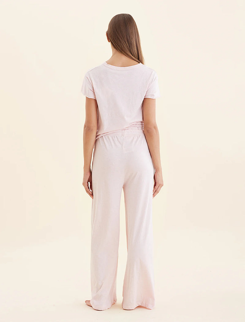 Papinelle - Jada Organic Cotton Wide Leg Pant | Papinelle Pink