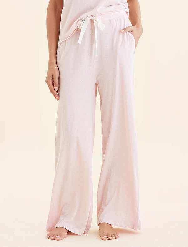 Papinelle - Jada Organic Cotton Wide Leg Pant | Papinelle Pink