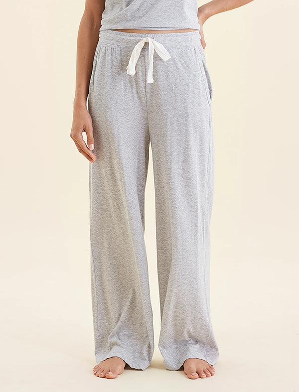 Papinelle - Jada Organic Cotton Wide Leg Pant |Grey Marle