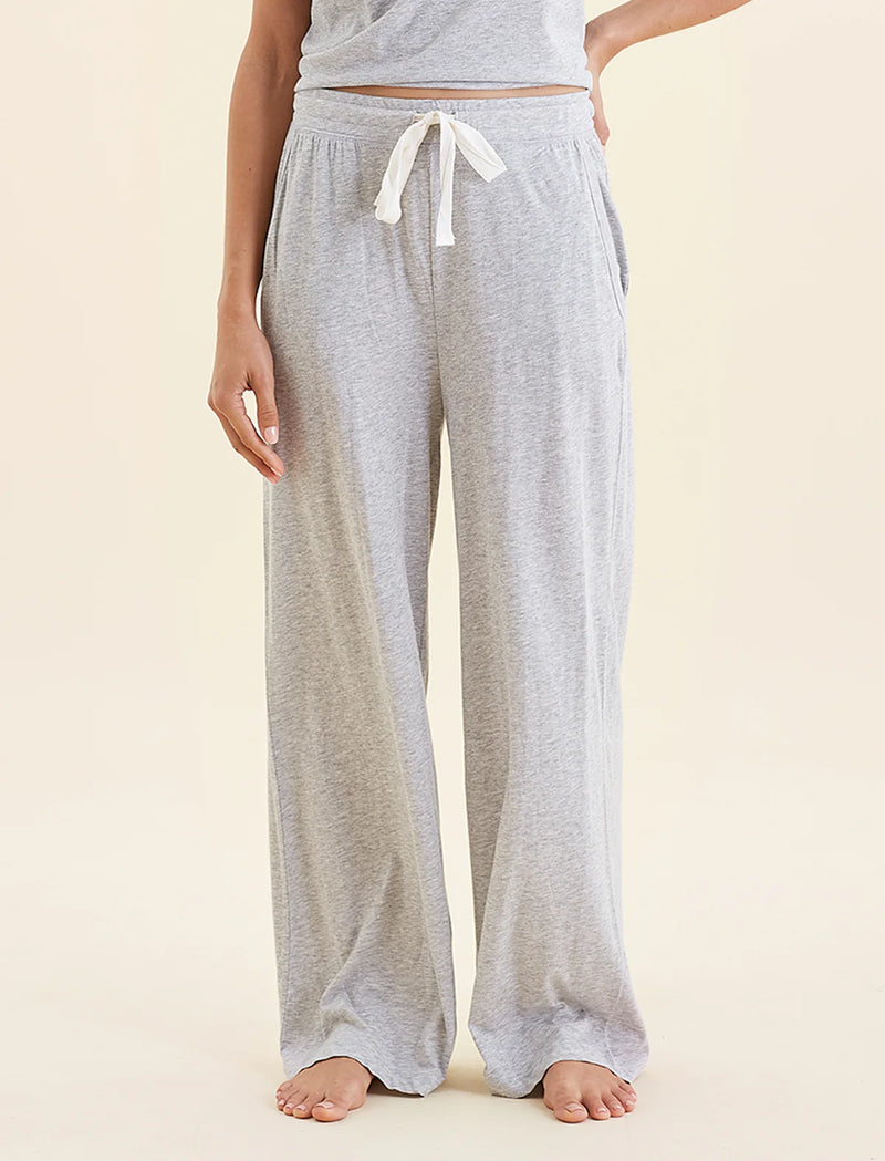 Papinelle - Jada Organic Cotton Wide Leg Pant |Grey Marle