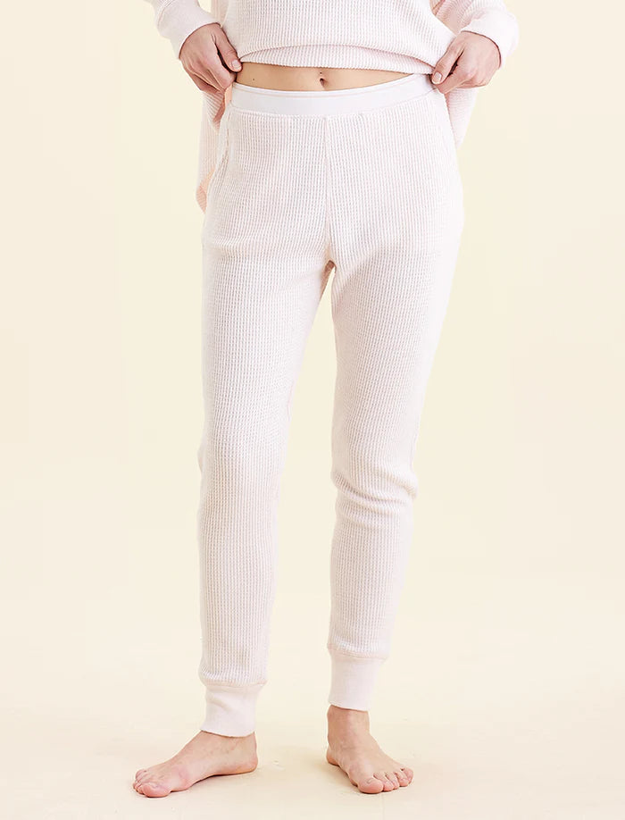 Papinelle - Super Soft Waffle Exposed Elastic Joggers