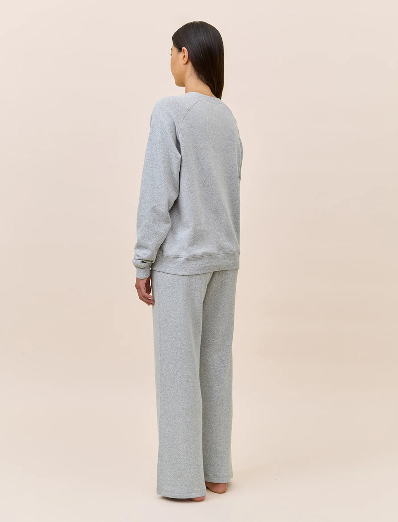 Papinelle - So Soft Fleecy Straight Leg Pant | Grey Marle