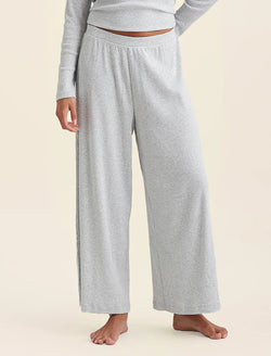 Papinelle - Soft Baby Rib Wide Leg Pant | Grey