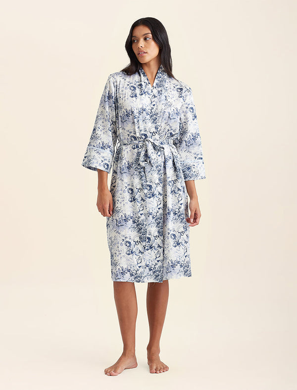 Papinelle - Toile De Jouy Midi Robe | French Blue