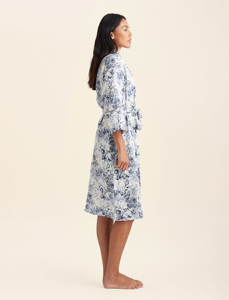 Papinelle - Toile De Jouy Midi Robe | French Blue