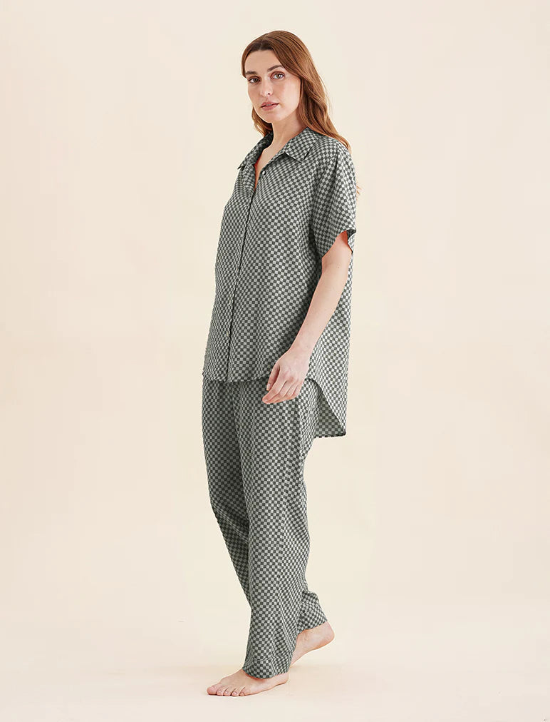 Papinelle - Anais  PJ Set | Forest Green