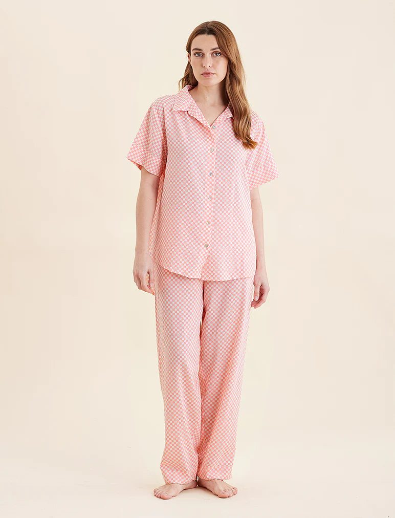 Papinelle - Anais Short Sleeve Full Length Pant PJ Set