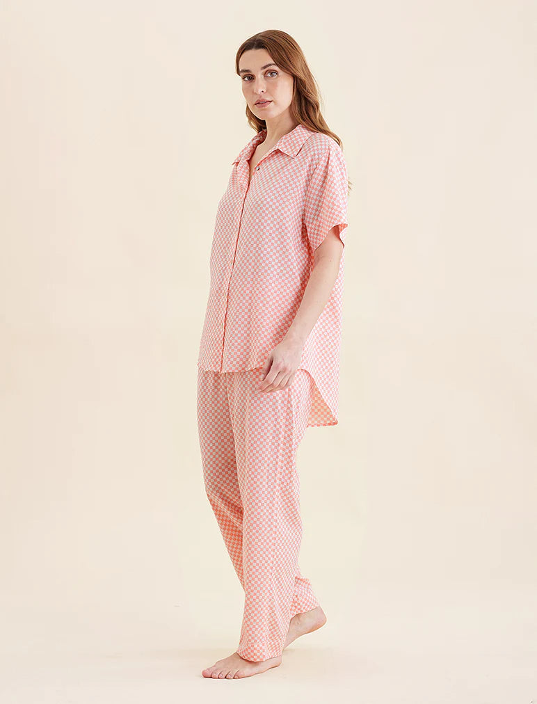 Papinelle - Anais Short Sleeve Full Length Pant PJ Set