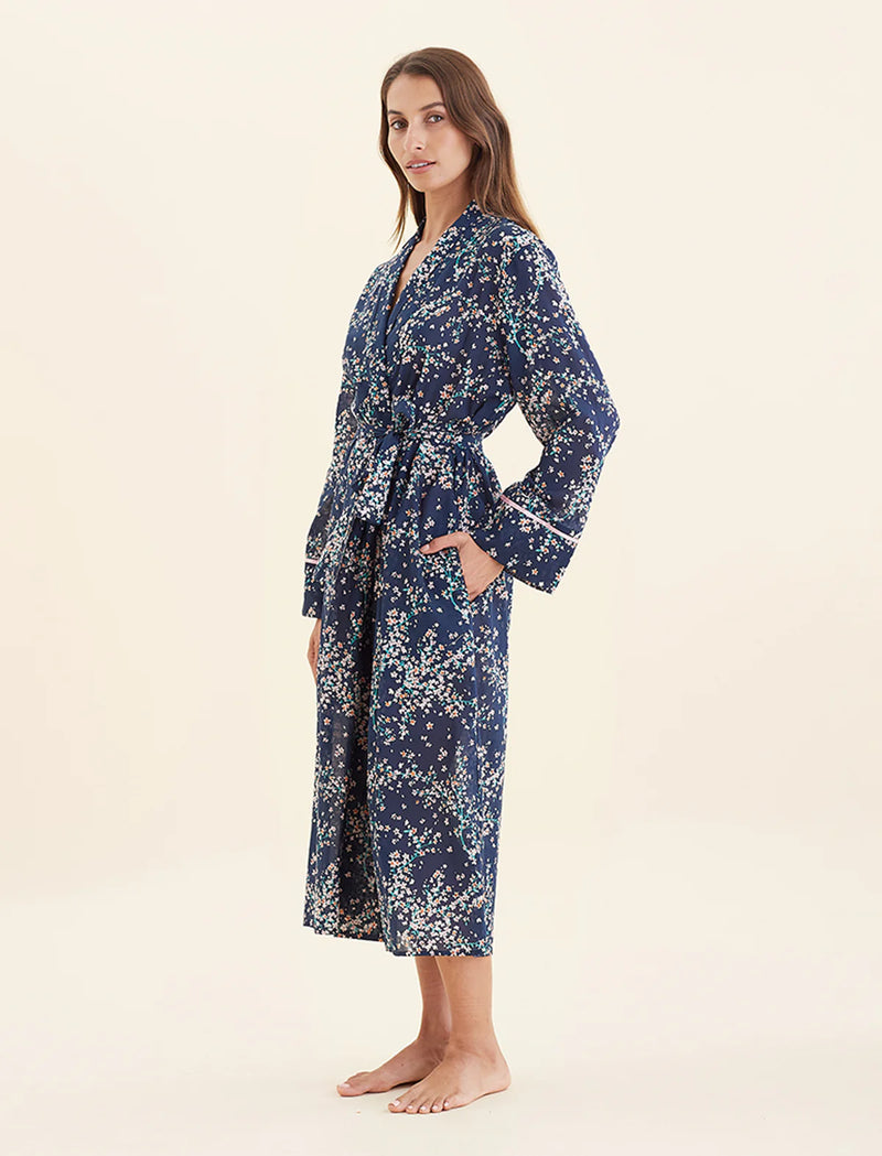 Papinelle - Cheri Blossom Maxi Robe | Navy