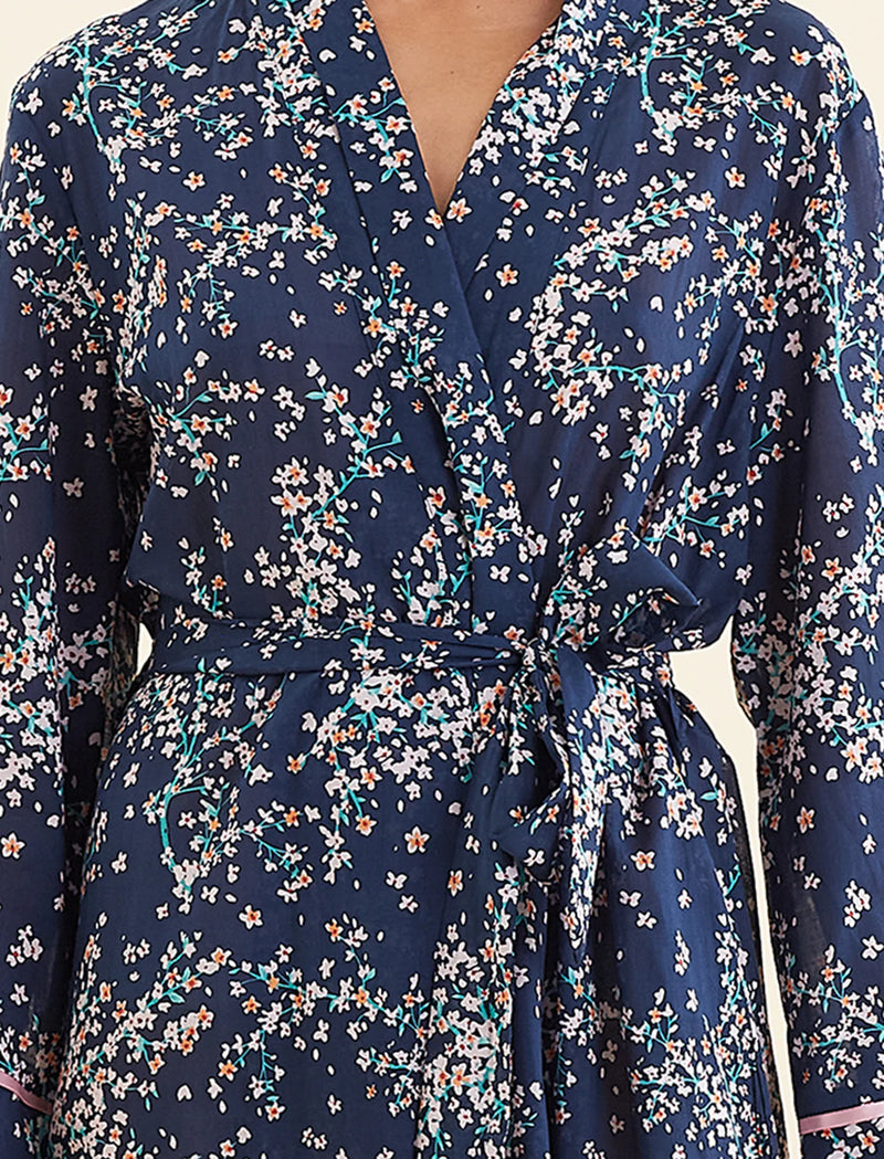 Papinelle - Cheri Blossom Maxi Robe | Navy