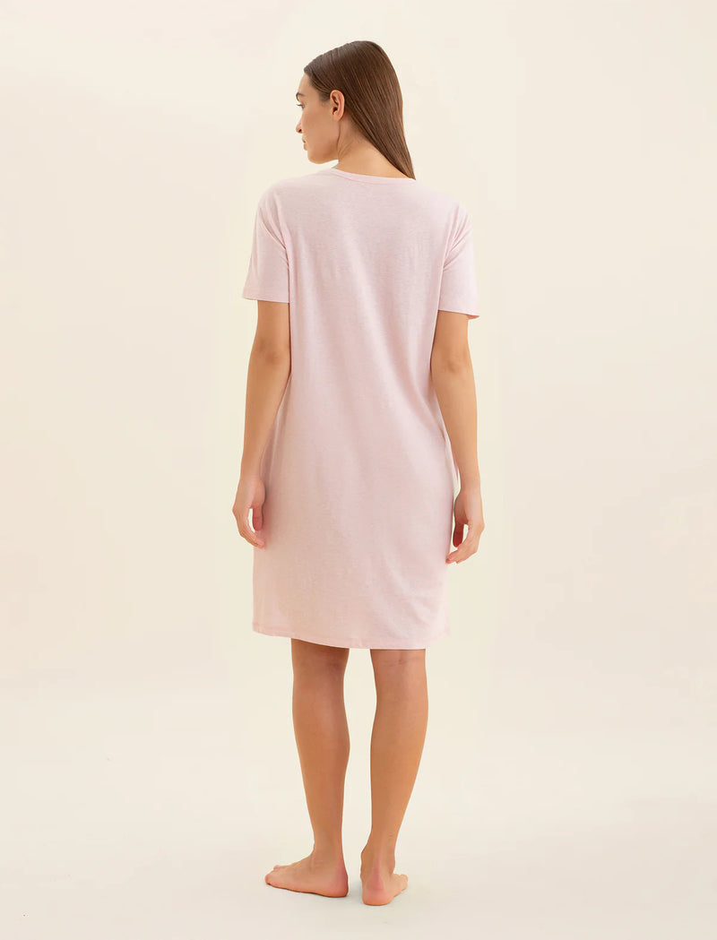 Papinelle - Jada Organic Cotton Knit Nightie | Papinelle Pink