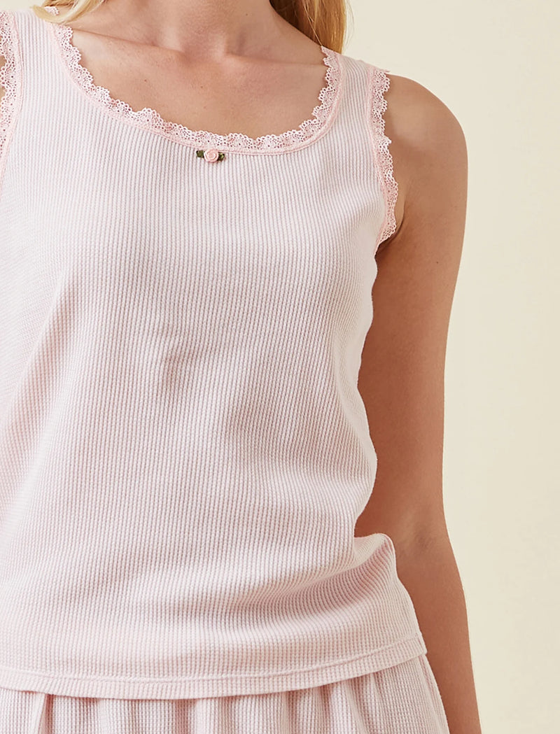 Papinelle - Claire Soft Cotton Waffle Boxer PJ Set