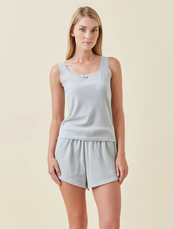 Papinelle - Claire Soft Cotton Waffle Boxer PJ Set