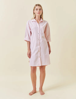 Papinelle - French Stripe Nightshirt | Pink & White