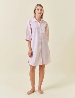 Papinelle - French Stripe Nightshirt | Pink & White