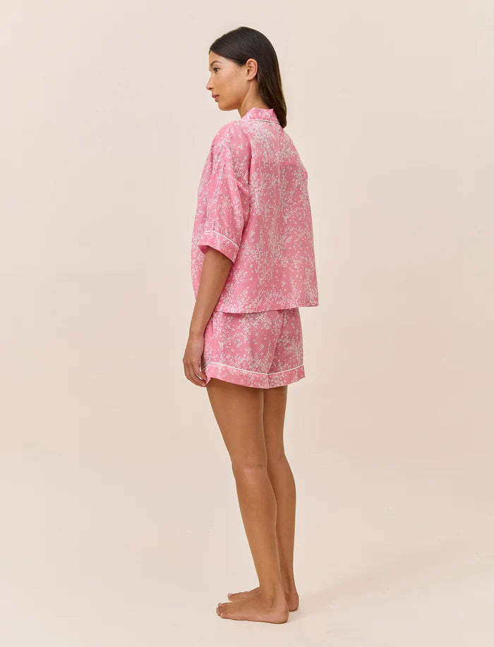 Papinelle - Cheri Blossom Boxer PJ Set | Pink Lemonade