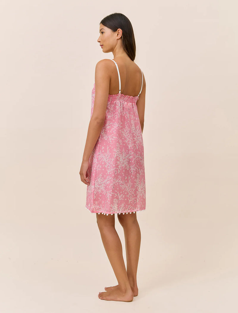 Papinelle - Cheri Blossom Lace Front Midi Nightie | Pink Lemonade