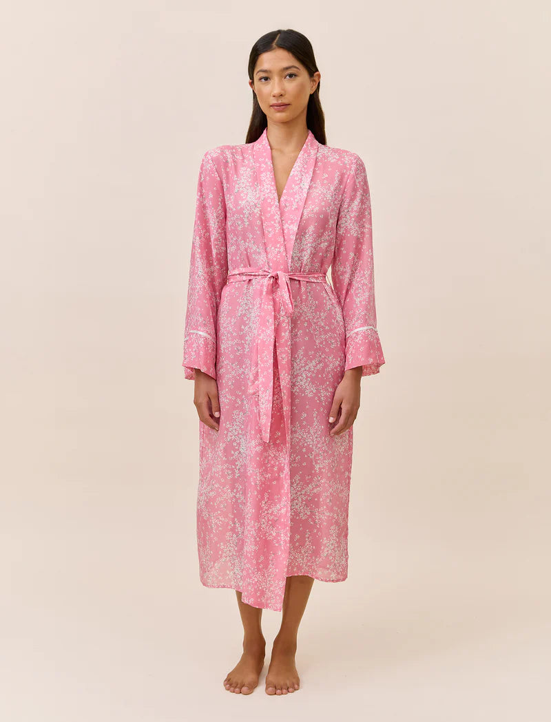 Papinelle - Cheri Blossom Maxi Robe | Pink Lemonade