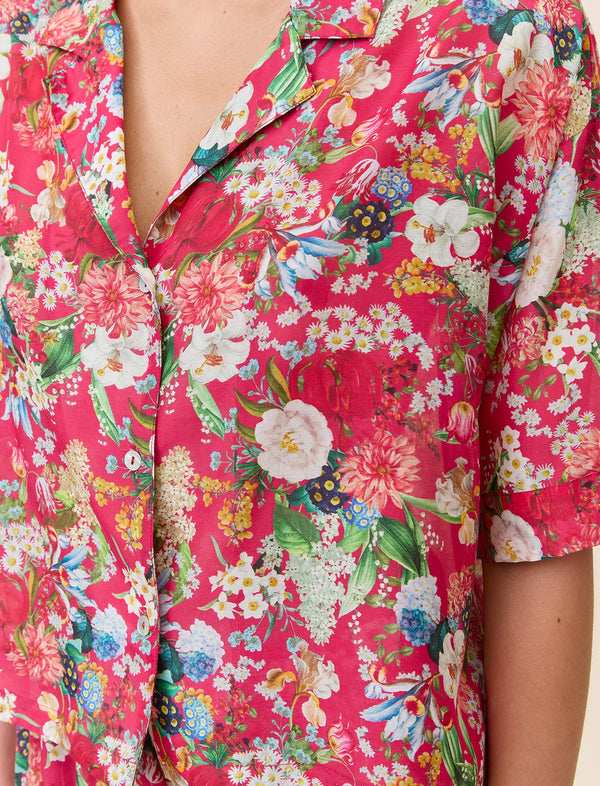 Papinelle - Holly Boxer PJ Cotton & Silk | Geranium