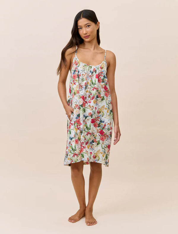 Papinelle - Holly Strappy Cotton  Nightie | White