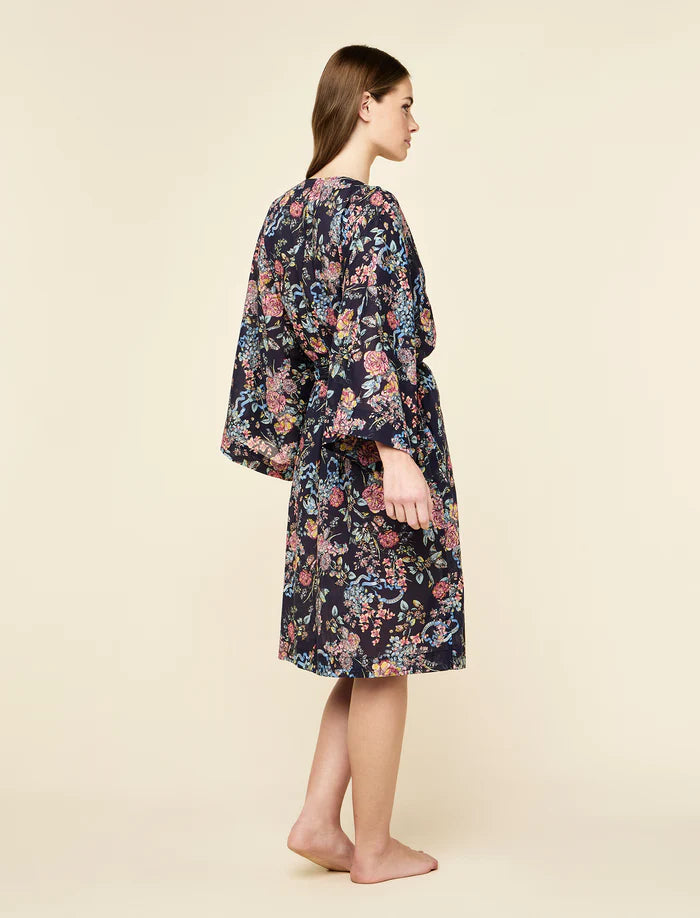 Papinelle - Layla Midi Kimono Robe | Navy