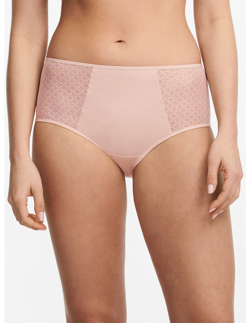 Chantelle - Norah Chic High-Waisted Full Brief  | Soft Pink