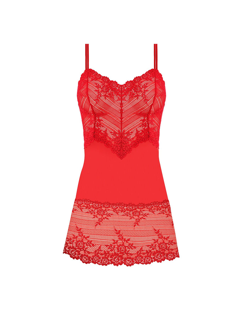 Wacoal - Embrace Lace Chemise | Equestrian Red