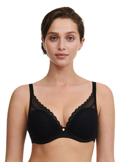 Chantelle - Norah Chic Plunge T-Shirt Bra  | Black