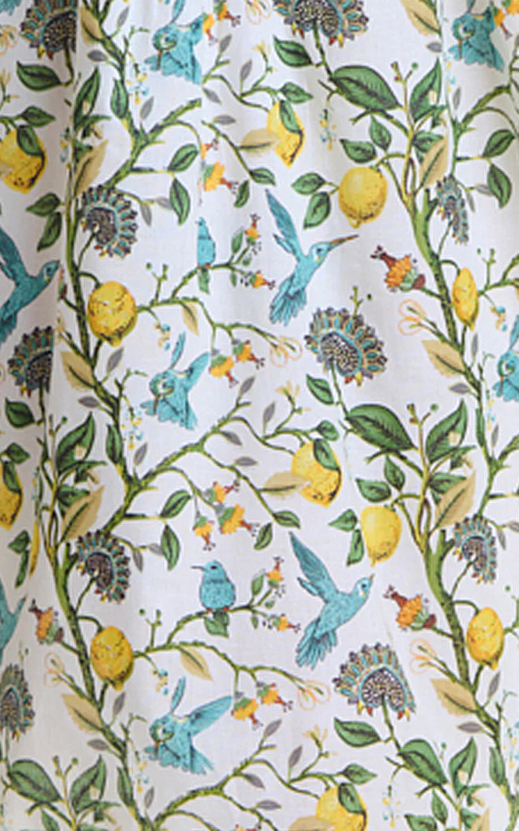 Arabella - Lemon Print Cotton Robe