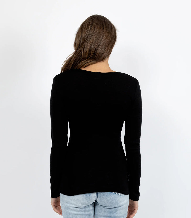 BaseLayers - Pure Wool Long Sleeve with Lace