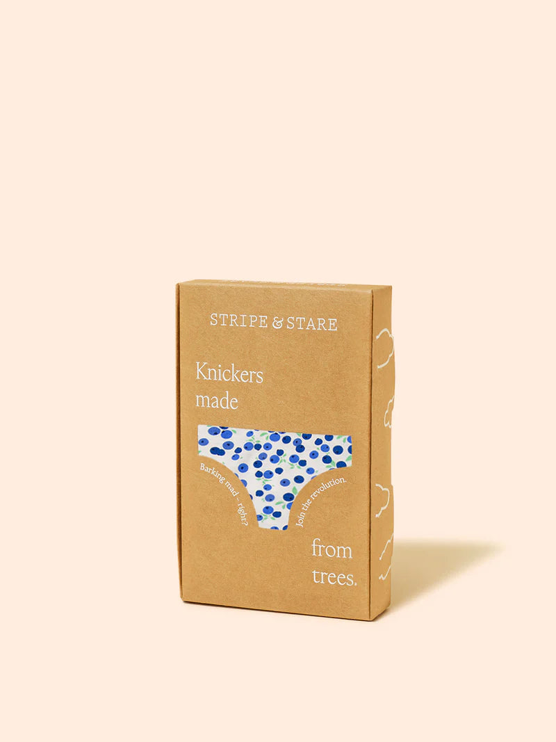 Stripe & Stare - Classic Knicker | Summer Garden & Blueberry